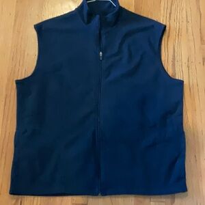 Old navy blue fleece vest, XL